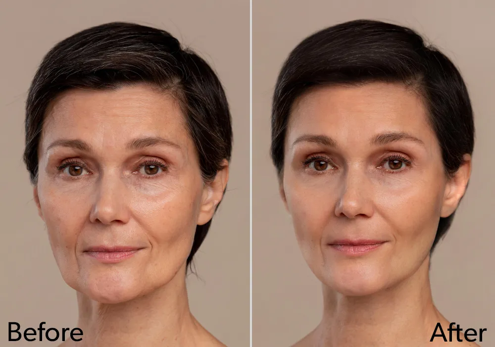 Before and after results