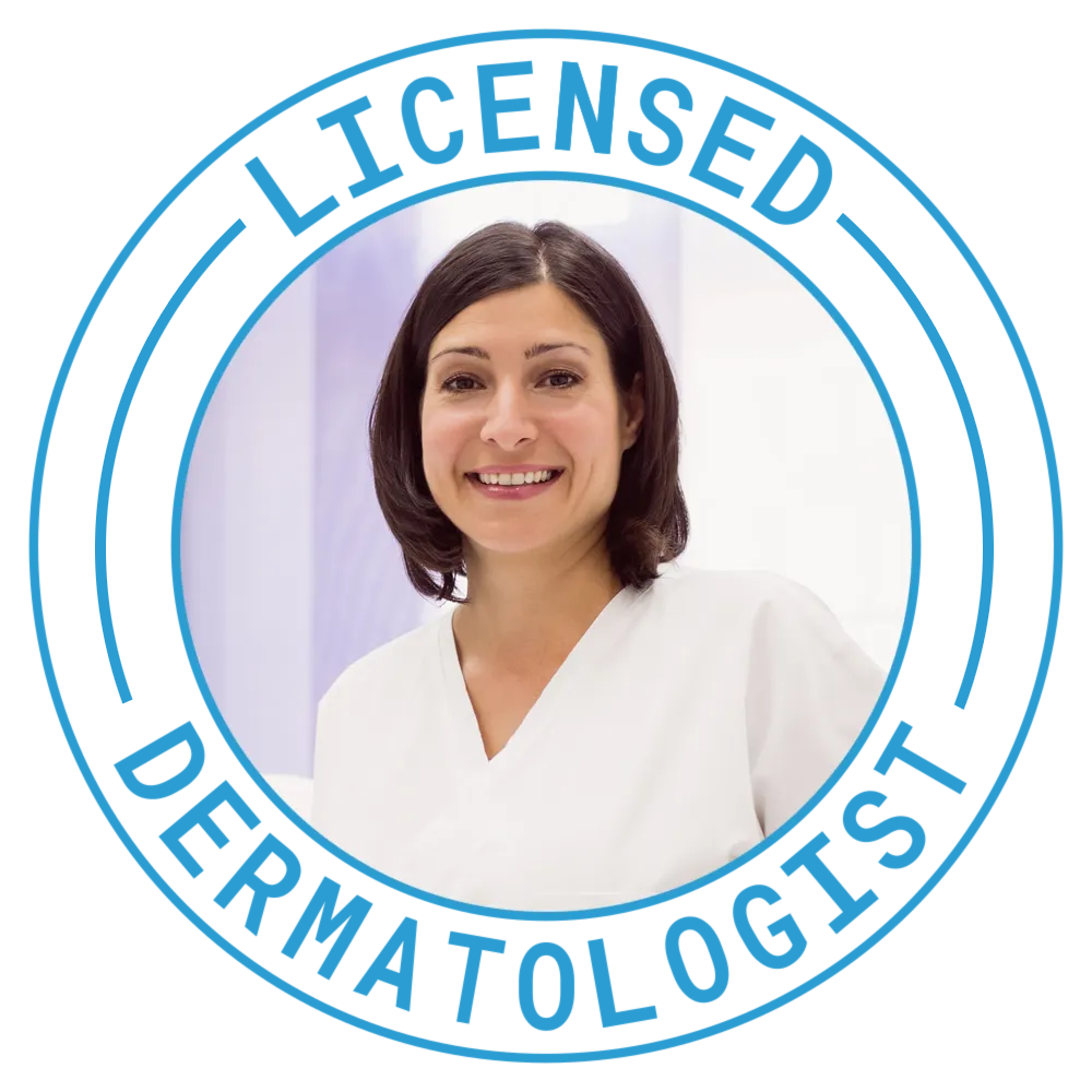 Licensed dermatologist